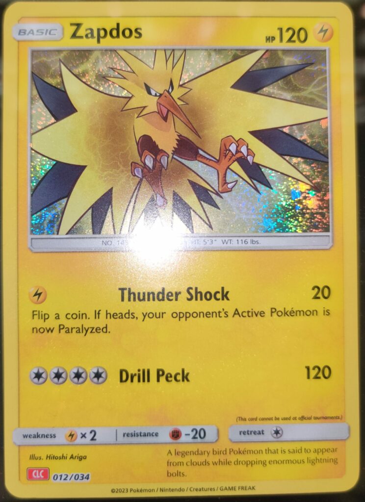 Zapdos - 012/034 - CLC - Inglés