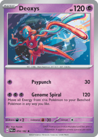 Deoxys - 074/182 - Holo Rare - Inglés