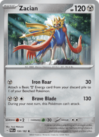 Zacian - 136/182 - Holo Rare - Inglés