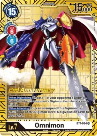 Omnimon - BT1-084 (2nd Anniversary Card Set) - SR