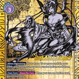 Lilithmon - BT3-091 (2nd Anniversary Card Set) - SR