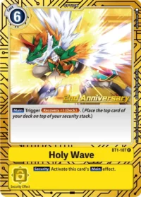 Holy Wave - BT1-107 (2nd Anniversary Card Set) - C
