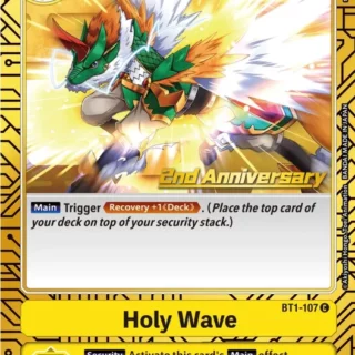 Holy Wave - BT1-107 (2nd Anniversary Card Set) - C