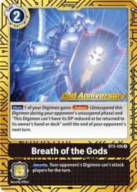 Breath of the Gods - BT3-105 (2nd Anniversary Card Set) - R