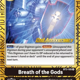 Breath of the Gods - BT3-105 (2nd Anniversary Card Set) - R