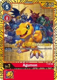 Agumon - P-001 (2nd Anniversary Card Set) - Promo