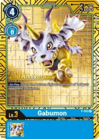 Gabumon - P-003 (2nd Anniversary Card Set) - Promo