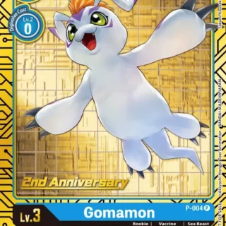 Gomamon - P-004 (2nd Anniversary Card Set) - Promo