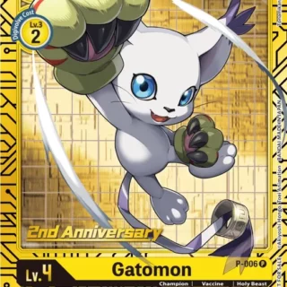 Gatomon - P-006 (2nd Anniversary Card Set) - Promo