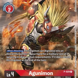 Agunimon - P-029 (2nd Anniversary Frontier Card) - Promo