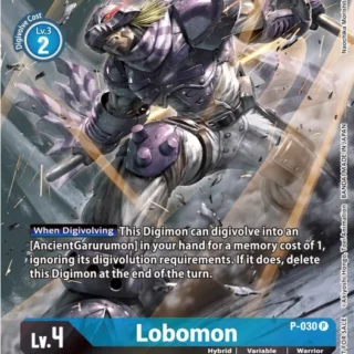 Lobomon - P-030 (2nd Anniversary Frontier Card) - Promo