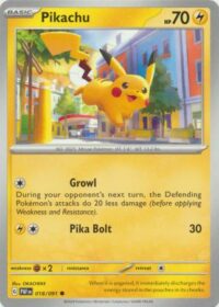 Pikachu - 018/091 - Common - Inglés