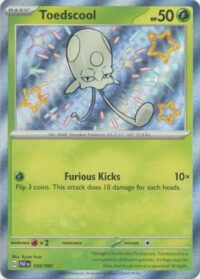 Toedscool - 105/091 - Shiny Rare - Inglés