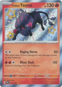 Paldean Tauros - 111/091 - Shiny Rare - Español