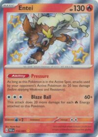 Entei - 112/091 - Shiny Rare - Inglés