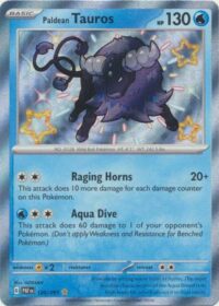 Paldean Tauros - 120/091 - Shiny Rare - Inglés