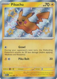 Pikachu - 131/091 - Shiny Rare - Inglés