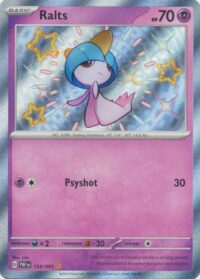 Ralts - 153/091 - Shiny Rare - Inglés