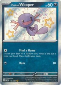 Paldean Wooper - 180/091 - Shiny Rare - Español