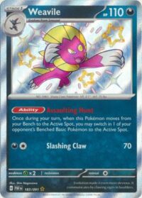 Weavile - 183/091 - Shiny Rare - Español