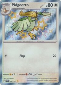 Pidgeotto - 197/091 - Shiny Rare - Inglés