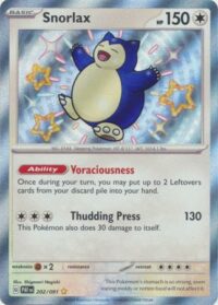 Snorlax - 202/091 - Shiny Rare - Inglés