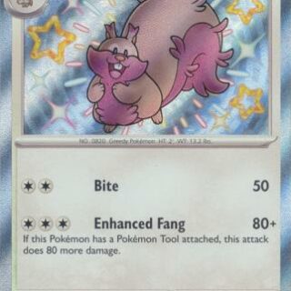 Greedent - 206/091 - Shiny Rare - Inglés