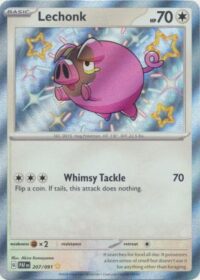 Lechonk - 207/091 - Shiny Rare - Inglés
