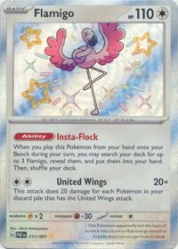 Flamigo - 211/091 - Shiny Rare - inglés