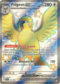 Pidgeot ex - 221/091 - Shiny Ultra Rare - Inglés