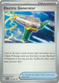 Electric Generator - 079/091 - Uncommon Reverse Holo - Español