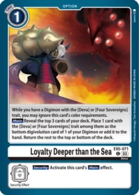 Loyalty Deeper than the Sea - EX5-071 C