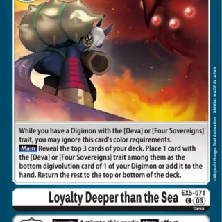 Loyalty Deeper than the Sea - EX5-071 C