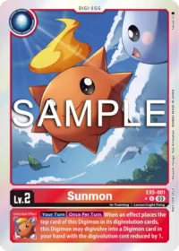 Sunmon (Animal Colosseum Box Promotion Pack) - EX5-001 U