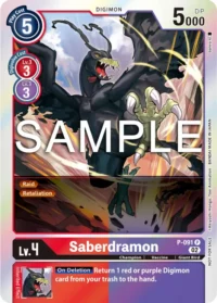 Saberdramon - P-091 (3rd Anniversary Update Pack)
