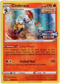 Mini mazo pre release Cinderace - Chilling Reign - Inglés