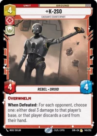 K-2SO - Cassian's Counterpart - 145/252 - Rare - inglés