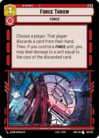 Force Throw  - 167/252 - Uncommon - inglés