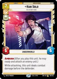 Han Solo - Relunctant Hero - 198/252 - Rare - inglés