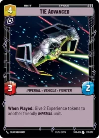 TIE Advanced - 231/252 - Uncommon - inglés (foil)