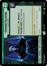 Emperor Palpatine - Galactic Ruler - 006/252 - Rare - inglés