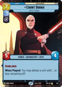 Count Dooku - Darth Tyranus (Hyperspace) - 304 - Rare - inglés