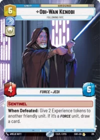 Obi-Wan Kenobi - Following Fate (Hyperspace) - 315 - Rare - inglés
