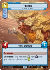 Bendu - The One in the Middle (Hyperspace) - 321 - Rare - inglés (Foil)