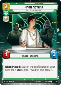 Mon Mothma - Voice of the Rebellion (Hyperspace) - 360 - Uncommon - inglés