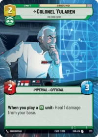 Colonel Yularen - ISB Director (Hyperspace) - 373 - Uncommon - inglés (Foil)