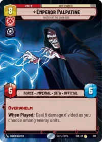 Emperor Palpatine - Master of the Dark Side (Hyperspace) - 399 - Rare - inglés (Foil)
