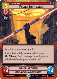 Fallen Lightsaber (Hyperspace) - 400 - Rare - inglés