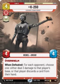 K-2SO - Cassian's Counterpart (Hyperspace) - 408 - Rare - inglés (Foil)