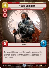 Saw Gerrera - Extremist (Hyperspace) - 416 - Rare - inglés
